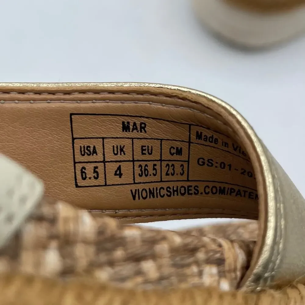 Vionic leather woven
